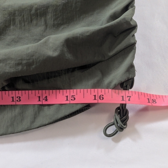 NWOT Democracy Tech Side Ruched Lily Pad Green Midi Skirt Size XS - Picture 12 of 12